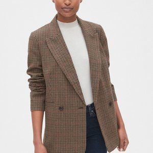Gap Girlfriend Plaid Blazer